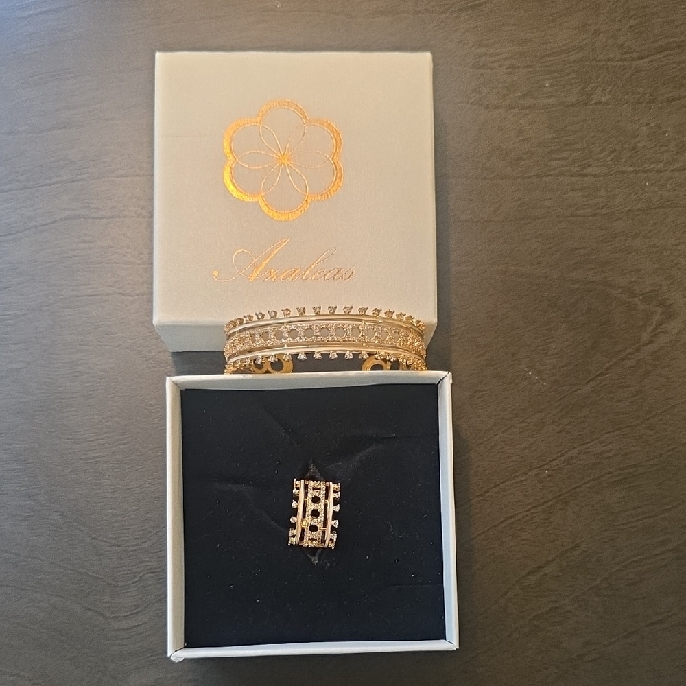 Artificial Gold Bracelet And Ring From Dubai